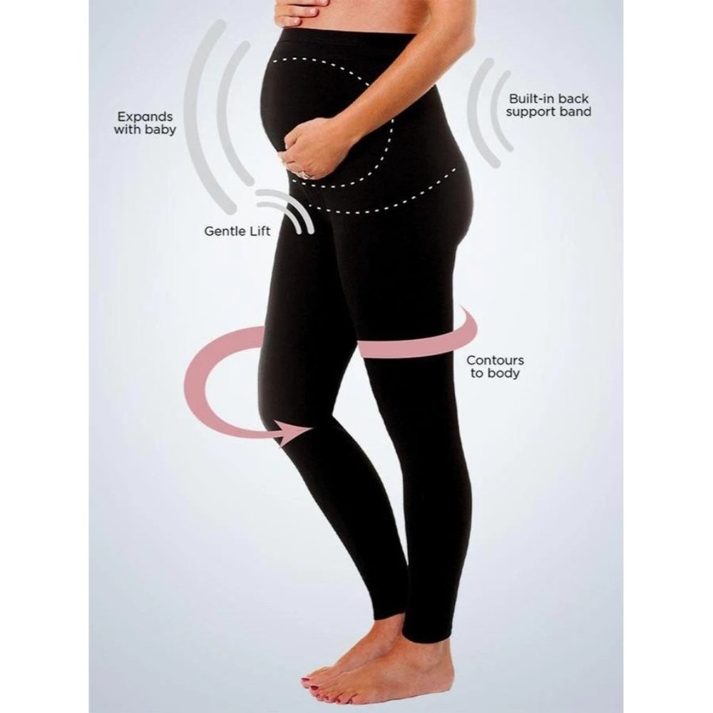 Leading Lady Black Full Length Support Leggings Size 2XL